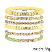 Retro Bohemian Polymer Clay Ball Bracelet Suit – Jewelry Gift Ideas — 3