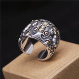 S925 Sterling Silver Vintage Dragon Pattern Ring – Meaningful Gifts — 3