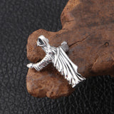 Sterling Silver Vintage Distressed Jesus Pendant – Jewelry Gift Ideas — 2