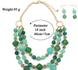Exaggerated Resin Multilayer Collarbone Necklace – Jewelry Gift Ideas — 11