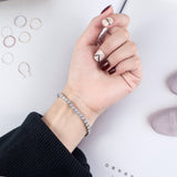 Two Rows Of Three Flashing Zircon Bracelet Simple – Jewelry Gift Ideas — 1