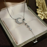 Inlaid Zircon Moon Star Collarbone Chain Sweet – Jewelry Gift Ideas — 2