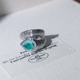 Light Luxury Green Treasure Couple Couple Rings – Gifts for Couples — 4