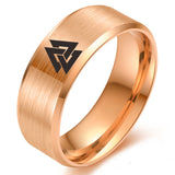Stainless Steel Viking Odin Symbol Ring – Small Gift Ideas — 3