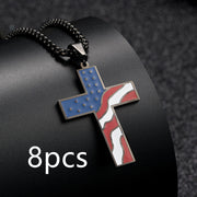 Flag Cross Necklace – Jewelry Gift Ideas — 3