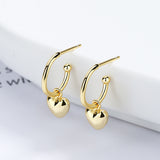 925 Sterling Silver Simple Love Heart Shape Earrings – Gifts for Her — 3