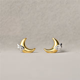S925 Silver Dreams Come True Moon Wing Stud – Holiday Gift Ideas — 3