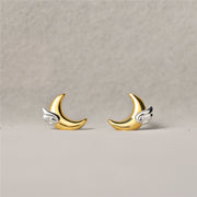 S925 Silver Dreams Come True Moon Wing Stud – Holiday Gift Ideas — 3