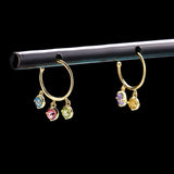 Earrings 9K Real Gold Natural Stone Crystal Ear – Meaningful Gifts — 5