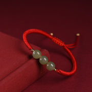 Women's Hetian Jade Transfer Beads Red String – Jewelry Gift Ideas — 7