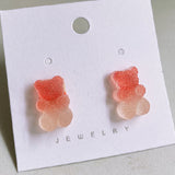 Fruit Juice Jelly Bear Earrings Soft Girl – Gifts for Kids — 4