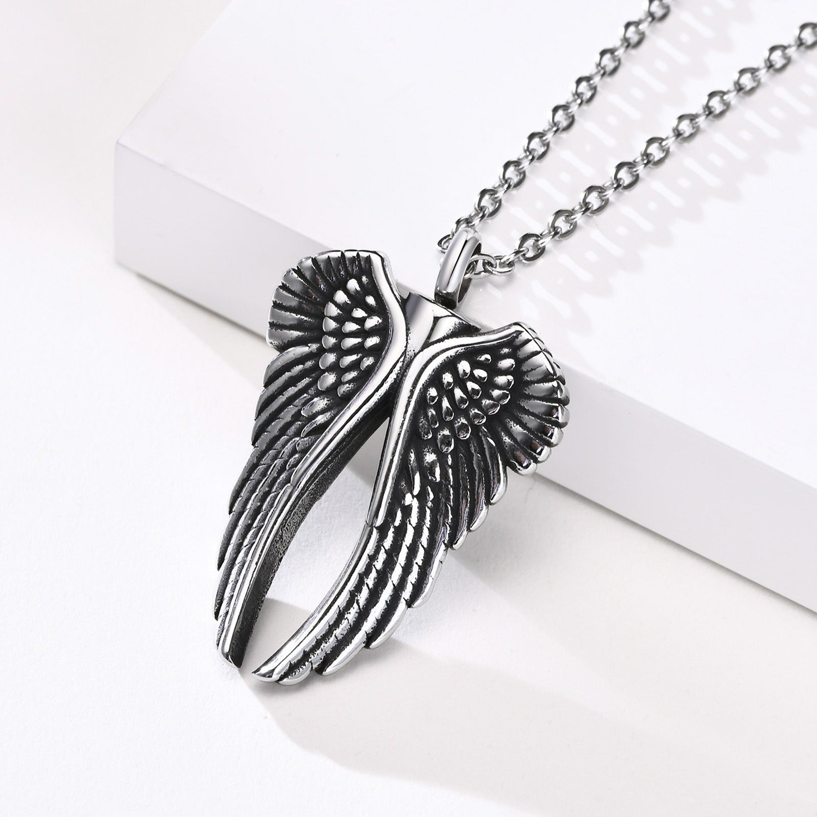Men's Stainless Steel Angel Wings Pendant – Jewelry Gift Ideas — 1