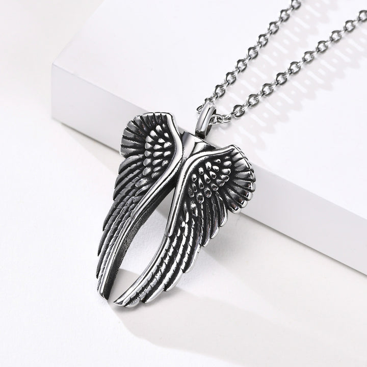 Men's Stainless Steel Angel Wings Pendant – Jewelry Gift Ideas — 1