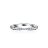 Silver Ring Moissanite Moissanite Cross Lady – Holiday Gift Ideas — 4