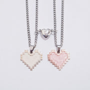 2pcs Magnetic Heart-shaped Mosaic Necklace Fashion – Gifts for Couples — 3