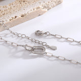 Diamond Pendant Double Ring Necklace Female – Jewelry Gift Ideas — 6
