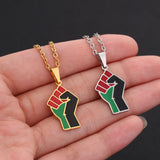 African Fist Symbol Titanium Steel Pendant – Jewelry Gift Ideas — 5