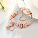 Fashion Love Geometric Rose Gold Bracelet Women's – Jewelry Gift Ideas — 8