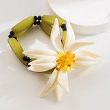 White Flower Stud Earringsbracelets Double Layer – Jewelry Gift Ideas — 8