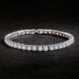 Two Rows Of Three Flashing Zircon Bracelet Simple – Jewelry Gift Ideas — 3