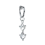 Heart-shaped Zircon Ring Without Perforation Body – Jewelry Gift Ideas — 9