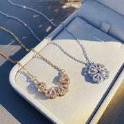 Retro Magnetic Folding Heart Shaped Four Leaf – Jewelry Gift Ideas — 1