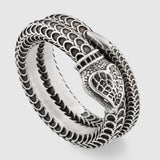 Vintage Distressed Hip Hop S925 Sterling Silver Ring – Stylish Gifts — 4