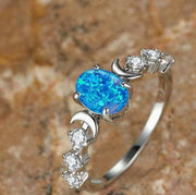 Love Moon Three Claw Ring On Both Sides Simple – Gifts for Couples — 8