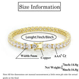 Tennis Chain Zircon Bracelet Fashion Brand Hip Hop – Stylish Gifts — 7