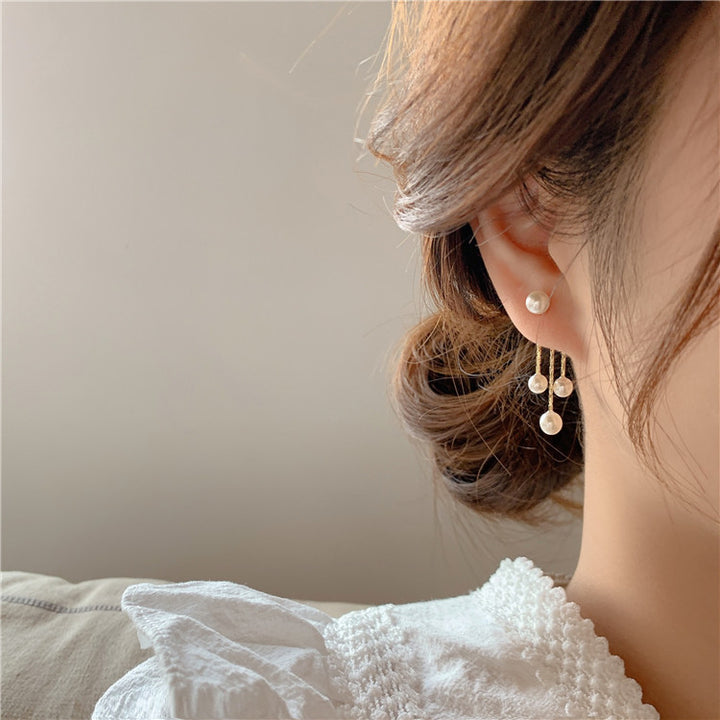 Fashion Pearl Tassels With Two Earrings – Stylish Gifts — 1