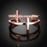 European Simple Atmosphere Fashion Classic Cross Ring – Stylish Gifts — 1