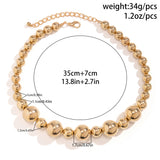 Exaggerated Punk Contrast Color Beaded Necklace – Jewelry Gift Ideas — 16