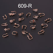 Micro-inlaid Zircon U-shaped Nose Ear Bone Clip – Stylish Gifts — 2