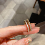 Double-opening Adjustable Micro-set Zircon Ring – Holiday Gift Ideas — 4