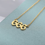Old English Digital Necklace Stainless Steel – Jewelry Gift Ideas — 2
