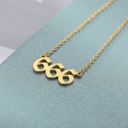 Old English Digital Necklace Stainless Steel – Jewelry Gift Ideas — 2
