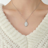 Fashion Oval Circle Necklace Versatile – Jewelry Gift Ideas — 4