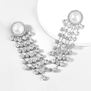 Creative Alloy Inlaid Pearl Diamond Rhinestone Long – Gifts for Her — 8