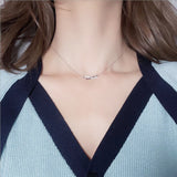 Summer 8-word 925 Silver Love Infinite Necklace – Jewelry Gift Ideas — 7