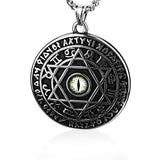 Demon Eye Circle Vintage Round Jewelry Pendant – Jewelry Gift Ideas — 3
