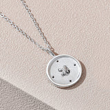 Button Couple Necklace Sterling Silver Coin – Jewelry Gift Ideas — 1