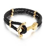 Men's Anchor Leather Rope Bracelet Couple – Jewelry Gift Ideas — 4