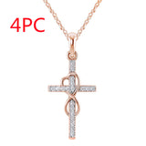 Alloy Pendant With Diamond And Eight-character – Jewelry Gift Ideas — 6