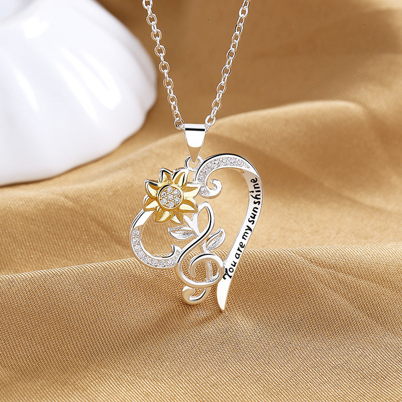 Pastoral Style Two-color Sunflower Pendant Trend – Jewelry Gift Ideas — 1