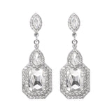 Geometric Colorful Crystals Inlaid Earrings Vintage – Meaningful Gifts — 3