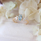 Anti-Sky Blue Topaz Ring For Women – Gifts for Her — 1