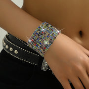 Women's Diamond Elastic Bracelet Wrist Ring Gems – Jewelry Gift Ideas — 6