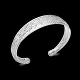 Antique Silver Plated Floral Thread Bracelet – Jewelry Gift Ideas — 3