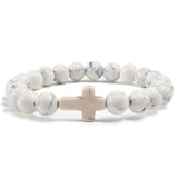 Blue Turquoise Cross Bracelet – Jewelry Gift Ideas — 6