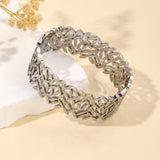 Creative Trend Wide Version Hollow Leaves Couples – Jewelry Gift Ideas — 15
